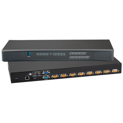 Chaveador KVM para montagem em rack - KP802 - Acnodes Corporation - 1U / 8 portas