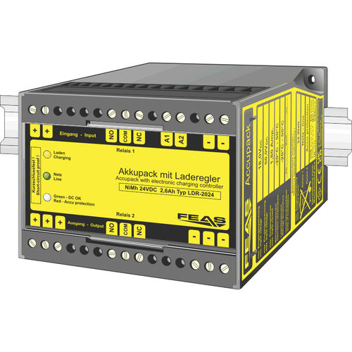 UPS online - LDR2024 - FEAS GmbH - 24 Vcc / Ni-MH / com monitoramento remoto