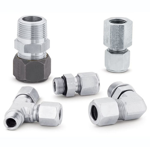 Conexão hidráulica - Ferulok® - Parker Tube Fittings Division - de roscar / de compressão / em T