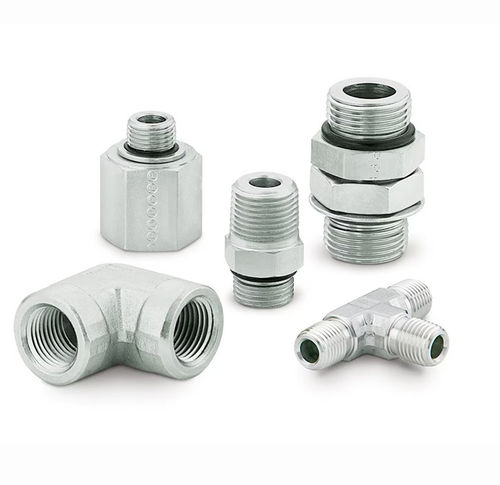Conexão hidráulica - 0107-12-12 - Parker Tube Fittings Division - de roscar / em T / cotovelo de 90°