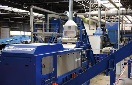 Separador para resíduos - BAKKER MAGNETICS - por correntes de Focault / para a indústria de reciclagem / autolimpante