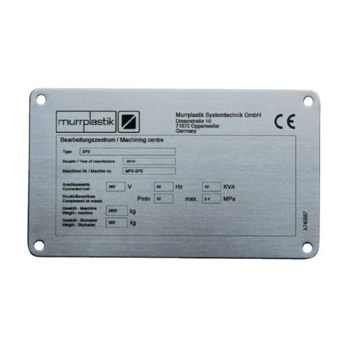 Etiqueta imprimível - EST series - MURRPLASTIK SYSTEMTECHNIK - em aço inoxidável / para equipamentos mineiros / para a indústria petroquímica