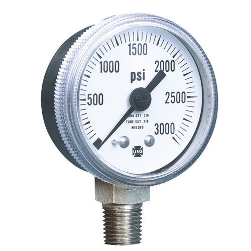 Manômetro absoluto - 1535 - AMETEK Pressure - analógico / com rosca / em alumínio