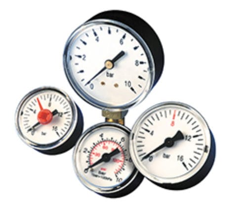 Manômetro absoluto - 915 - AMETEK Pressure - analógico / com rosca / em latão