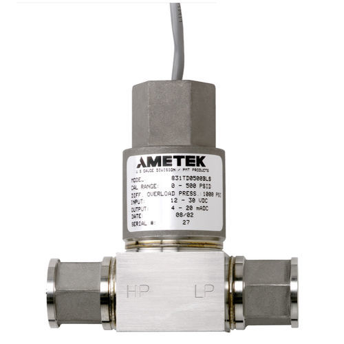 Transmissor de pressão diferencial - 831 - AMETEK Pressure - 4–20 mA / 1–5 V / 5 Vcc