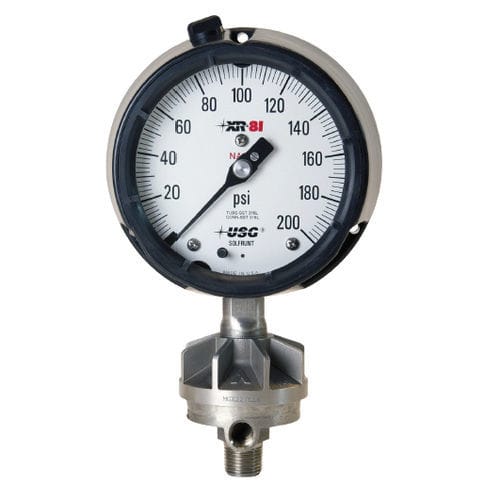 Separador por membrana com conexão roscada - XR series - AMETEK Pressure - para manômetro / para a indústria petroquímica / para processo químico