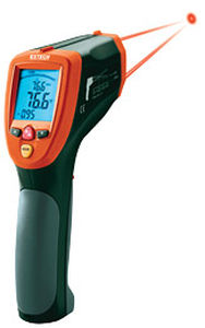 Termômetro com sensor - 42570   - Extech - digital / com mira laser / móvel