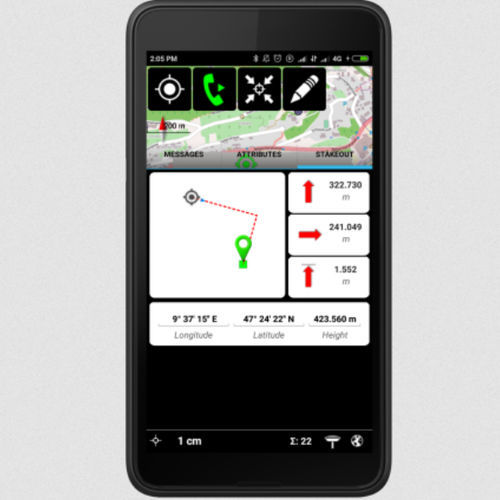 Aplicação móvel Android - Zeno Mobile - Leica Geosystems - de aquisição de dados / de coleta de dados / de gestão de dados