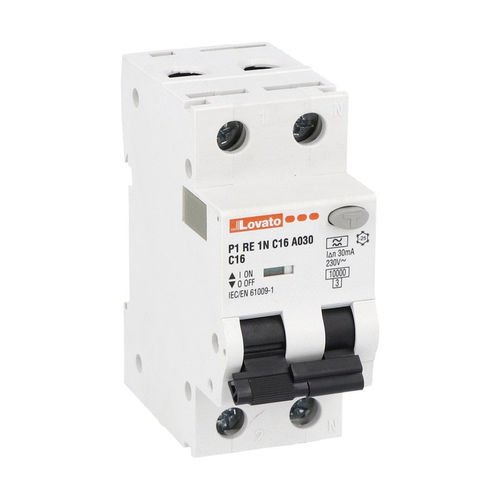 Interruptor diferencial residual com proteção contra curto-circuitos - P1RE series - LOVATO ELECTRIC - contra as sobrecorrentes / unipolar / unipolar
