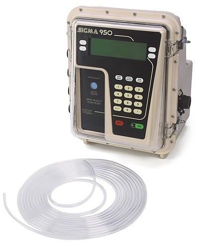 Medidor de vazão tipo borbulhador - SIGMA 950 - Hach - volumétrico / para água / clamp-on