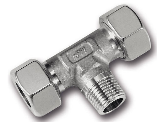 Conexão com anel de corte - SR-520Mc - Schwer Fittings - hidráulica / de roscar / em T