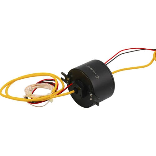 Anel coletor eletro-ótico - LPT000-0203-FO01 - JINPAT Electronics Co., Ltd. - de fibra óptica / eixo passante / em alumínio