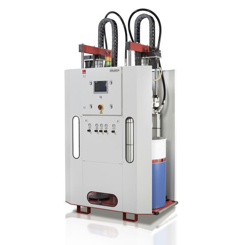 Dosador-misturador de pistão - silcomix - DOPAG - Metering, Mixing and Dispensing Technology - para líquidos de viscosidade média / de silicone / para máquina injetora