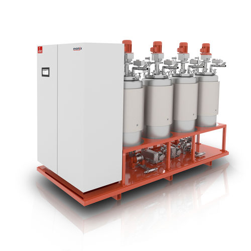 Dosador-misturador de resinas - evomix DF - DOPAG - Metering, Mixing and Dispensing Technology - para cola de poliuretano / com bomba de engrenagens / para aplicações médicas