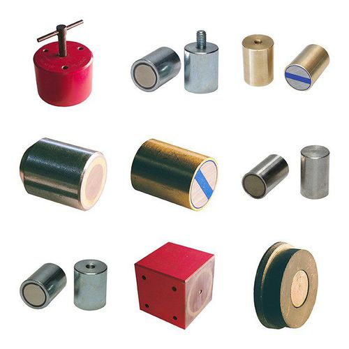 Ímã em SmCo - M series - Maurer Magnetic - em NdFeB / cilíndrico / com carcaça