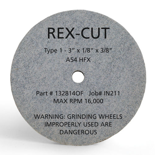 Rebolo de retificação - 897204 - Rex-Cut Abrasives - de rebarbagem / plano / de óxido de alumínio