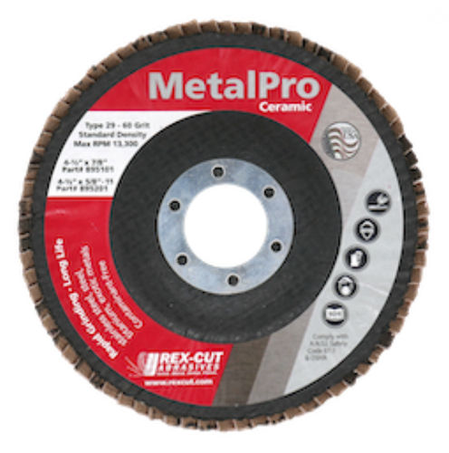 Disco lamelar de acabamento - MetalPro - Rex-Cut Abrasives - em cerâmica