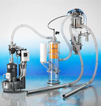 Carregador de tremonha para grânulos plásticos - max. 100 kg/h | SOMOS® MFG-E 243.0 - ProTec Polymer Processing