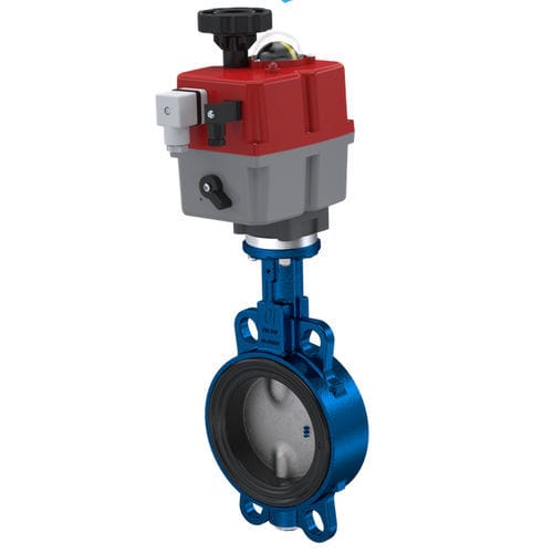 Válvula borboleta - AK01 - NieRuf Gmbh - com atuador elétrico / para gás / wafer