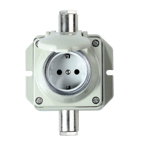 Tomada de parede - 8709 - WISKA Hoppmann GmbH - de embutir / IP54