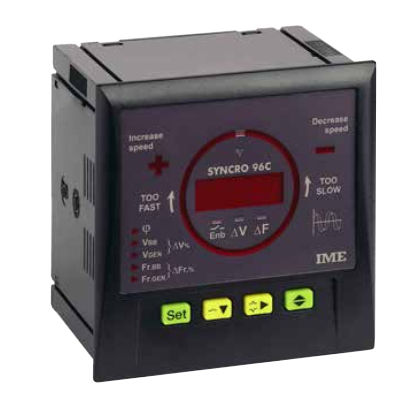 Relé de monitoramento de frequência - SYNCRO 96C - IME Spa - de sincronização / para montagem nivelada com superfície / para montagem em painel