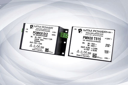 Fonte de alimentação elétrica encapsulada - PMN30 S series   - MTM Power Messtechnik Mellenbach GmbH - CC/CC / CA/CC / com saída simples