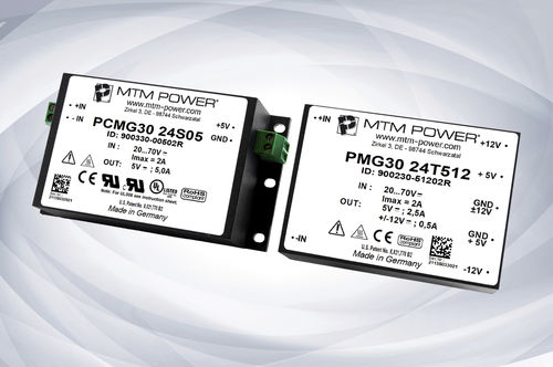 Conversor CC-CC isolado - PMG30 24 series  - MTM Power Messtechnik Mellenbach GmbH - para PCI / industrial / com saída simples