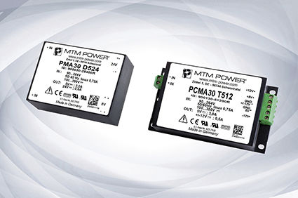 Fonte de alimentação elétrica encapsulada - PCMA30 D series - MTM Power Messtechnik Mellenbach GmbH - CC/CC / CA/CC / com duas saídas