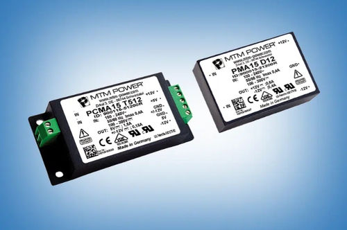 Fonte de alimentação elétrica montada em suporte - PCMA15 S3,3 - MTM Power Messtechnik Mellenbach GmbH - CA/CC / com saída simples / CE