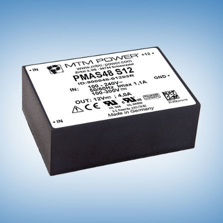 Fonte de alimentação elétrica para circuitos impressos - PMAS48 S05 - MTM Power Messtechnik Mellenbach GmbH - CA/CC / com saída simples / CE