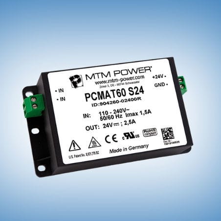 Fonte de alimentação elétrica montada em suporte - PCMAT60 S05 - MTM Power Messtechnik Mellenbach GmbH - CA/CC / com saída simples / CE