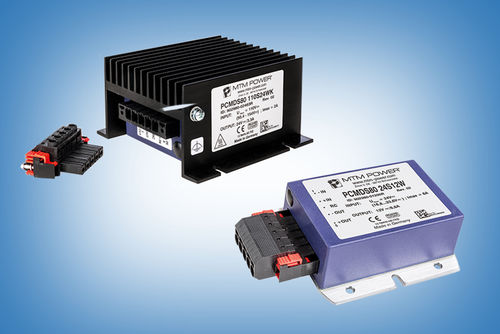 Conversor CC-CC de isolamento galvânico - PCMDS80 24S12W - MTM Power Messtechnik Mellenbach GmbH - montado em suporte / para veículos / para aplicações ferroviárias
