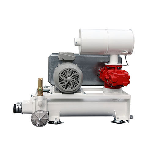 Grupo de sopragem de deslocamento positivo - K series with integrated discharge silencer - RKR Gebläse und Verdichter GmbH - de lóbulos / ATEX / compacto