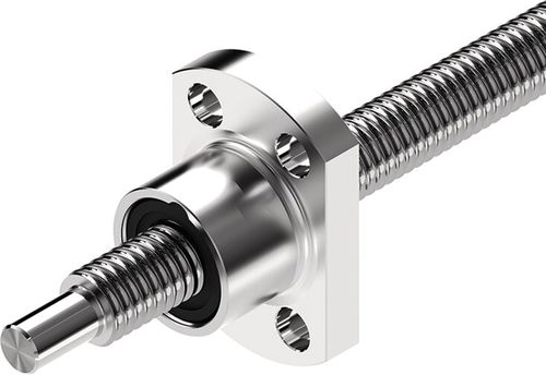 Porca flangeada - FEM-E series - Bosch Rexroth - Linear Motion Technology - em aço / com rosca / para fuso de esferas