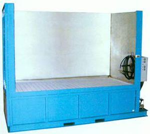 Cabine de pintura aberta - ADF Systems, Ltd. - para peças de reposição / com filtro / com cortina de água