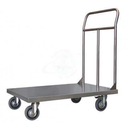 Carrinho em aço inoxidável - 042INOX - CARMECCANICA - com plataforma / multiuso
