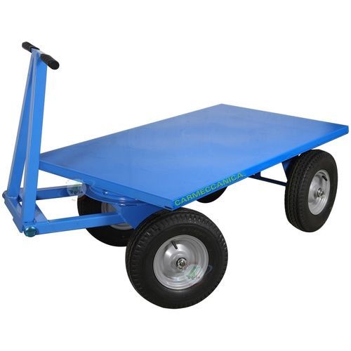 Carreta prancha - 059 - CARMECCANICA - para armazém / com 2 eixos / com eixo dianteiro pivotante