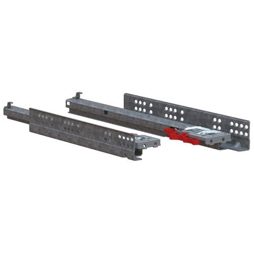 Corrediça para extração total - FR 3002 - Fulterer - telescópica / para gaveta / de aço galvanizado
