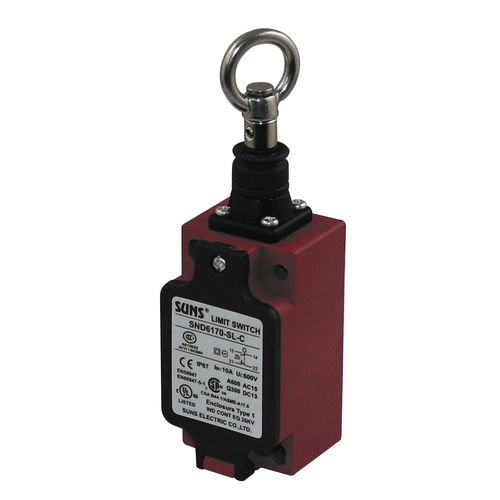 Interruptor de segurança - SND6170 - SUNS - com tração de cabo / bipolar / IP67