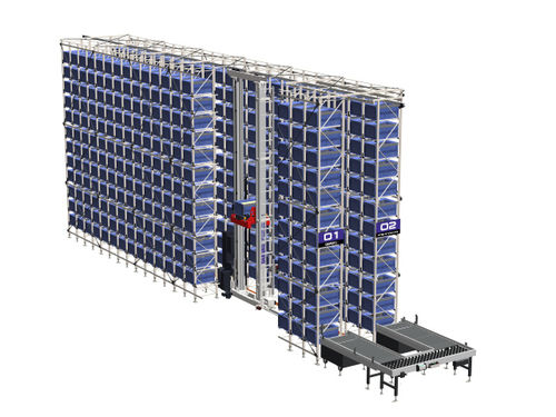 Armazém automático vertical - Micro Retriever® - Daifuku webb - para armazém