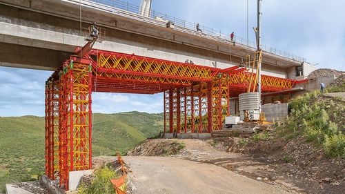 Fôrma com quadro - VARIOKIT VRB - PERI - para vão de ponte