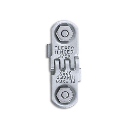 Junção para esteira articulada com parafusos de porca - 375X series - FLEXCO - em aço inoxidável / em cobre / em silicone