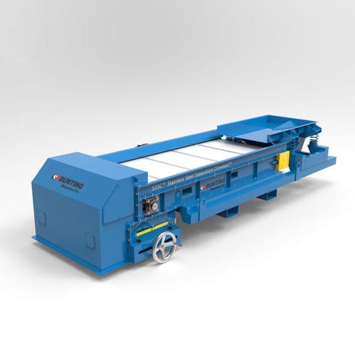 Transportador de esteira magnética - SSSC® - BUNTING - horizontal / de separação / para sucata