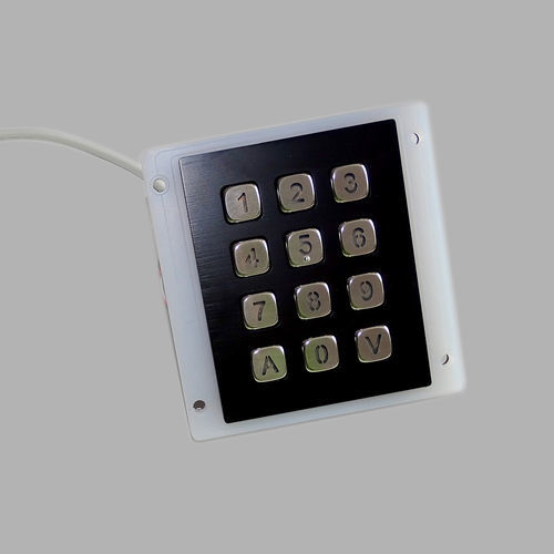 Teclado numérico 12 teclas - NICONIX - de bancada / em aço inoxidável / USB