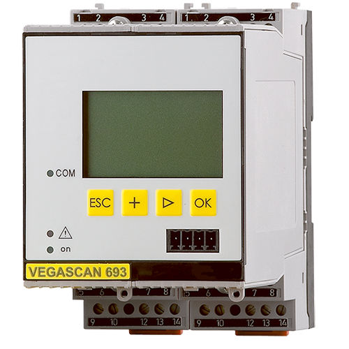 Condicionador de sinal digital - VEGASCAN 693 - VEGA TECHNIQUE - 4–20 mA / para trilho DIN / para detecção de nível