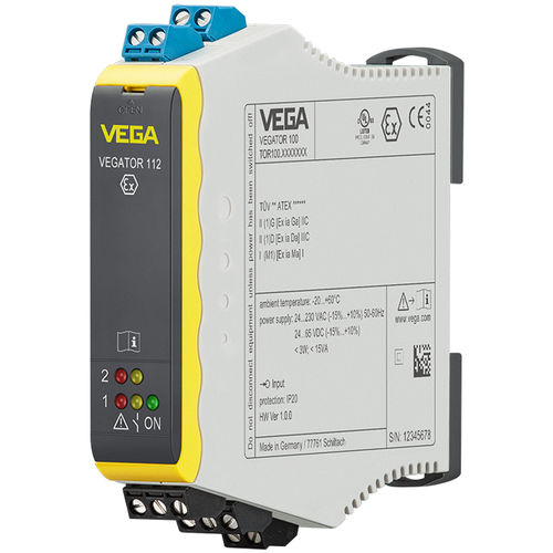 Condicionador de sinal multicanal - VEGATOR 112 - VEGA TECHNIQUE - para trilho DIN / para detecção de nível