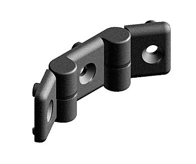 Dobradiça plana - max. 200 N  - FATH GmbH - em material plástico / de parafusar / 180°