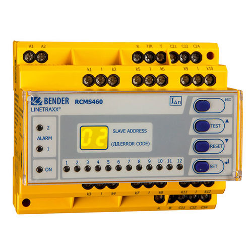 Sistema de monitoramento de corrente residual - LINETRAXX® RCMS460-L - BENDER - contínuo / digital / multicanal
