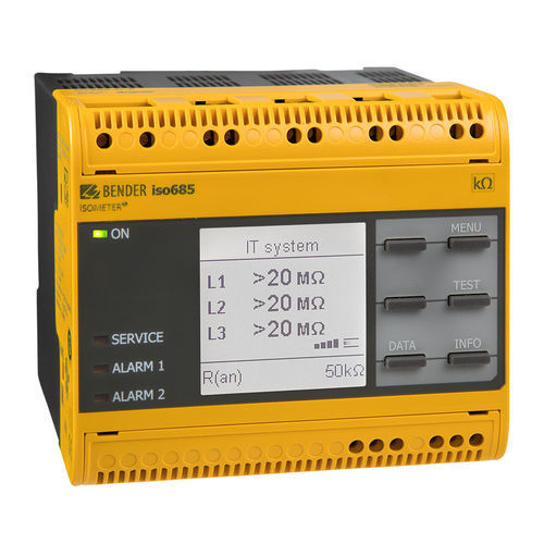 Dispositivo supervisor de isolamento para rede CA - ISOMETER® isoNAV685-D-B - BENDER - MODBUS