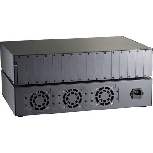 Conversor multimédia - Rack-Media 16 - CXR Networks - Ethernet média / montado em rack